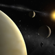 The Kepler-223 system looks similar to the HD 69830 system (pictured here), but with a fourth mini-Neptune, and likely no inner asteroid belt (Image: ESO)